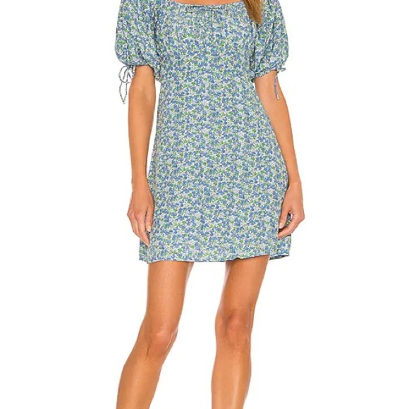 Faithful The Brand Thea Mini Dress in La Guardia Floral Print Size Medium - Picture 1 of 7